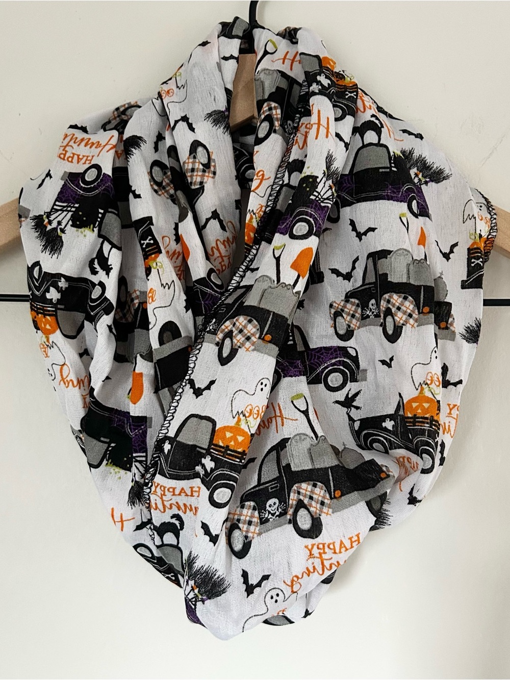 Festive Women’s Halloween Infinity Scarf